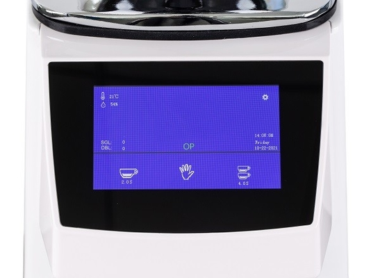 터치 스크린 상업용 커피 밀러 550W 전력 사용자 지정 전압 알루미늄 합금/ABS 64mm 밀링 디스크