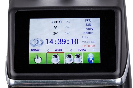 디스플레이 커피 제분소 그라인더를 모니터링하는 1500rpm 터치 스크린 커피 그라인더 온도