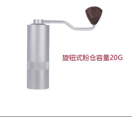 호두 손잡이가 있는 38mm 원추형 버 중간 수동 에스프레소 커피 그라인더